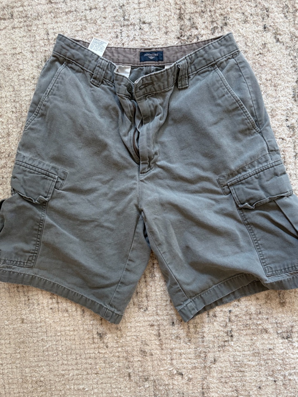 Dockers Olive Gray Cargo Shorts